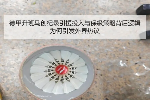 德甲升班马创纪录引援投入与保级策略背后逻辑为何引发外界热议